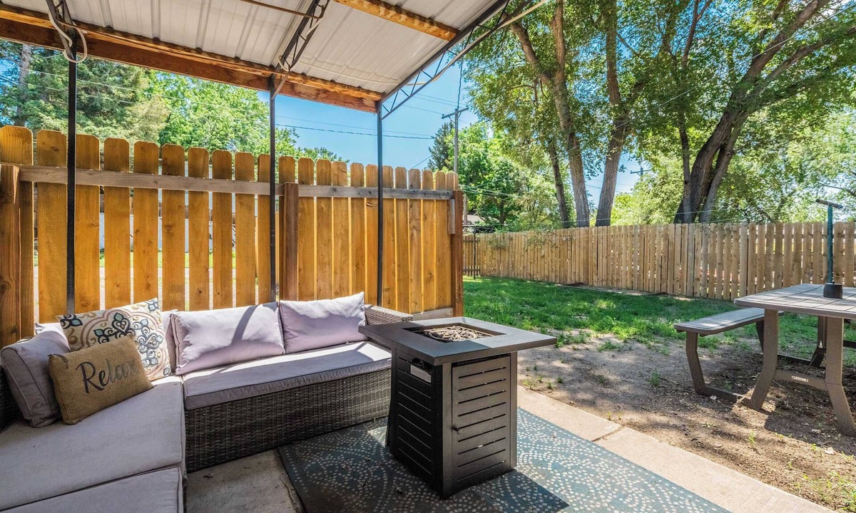 Central Colorado Springs House | Alder Row! Private Patio w Fire Pit & Workspaces