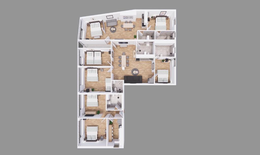 Berg am Laim Apartment | BeckHomes Munich- Large 210 sqm Central Apartment- 7 BR, 6Baths, 3 Kitchens, Up to 18 Guests
