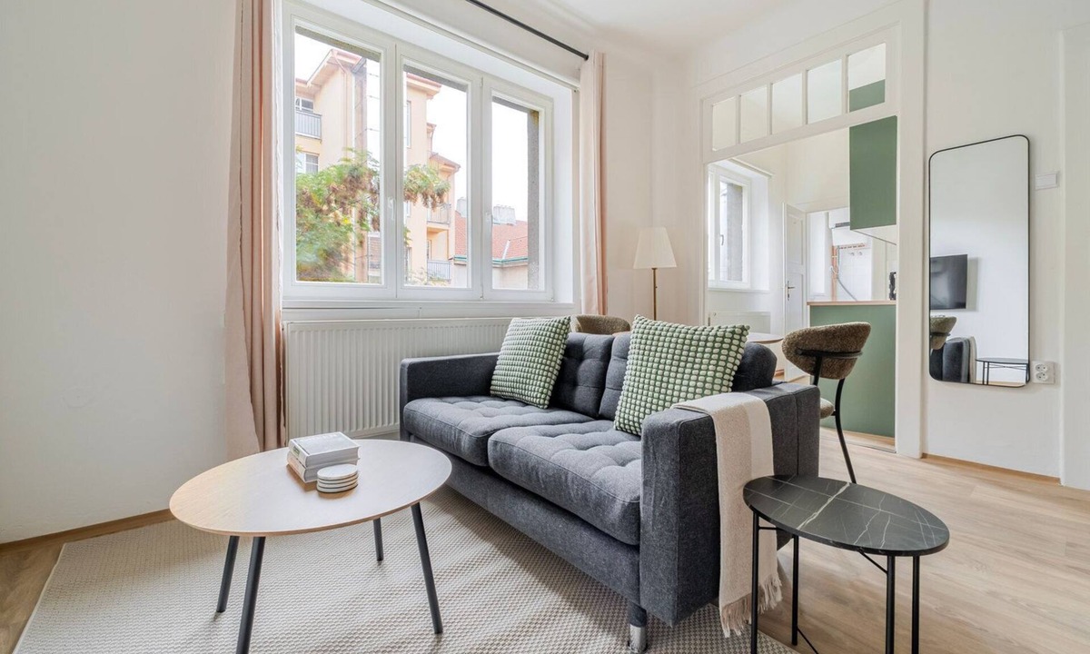 Smichov Apartment | Blueground | Anděl, view, nr Vltava River (PRG-80)