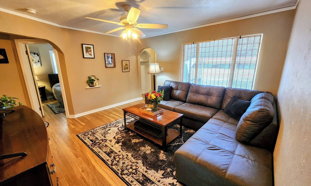Aberdeen House | Charming 1938 Pueblo Home with Game Room, Firepit and Boho Bedroom