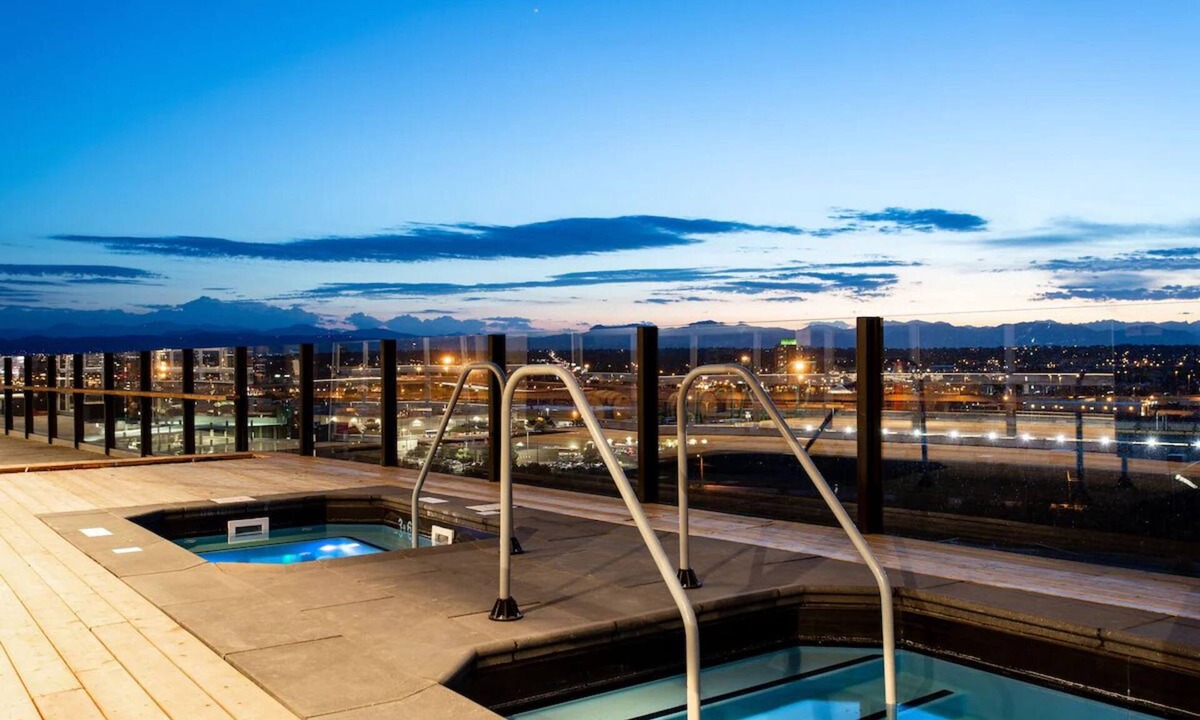 River North Art District Hotel | Luxurious King Room with Breathtaking Mountain Views and Modern Elegance