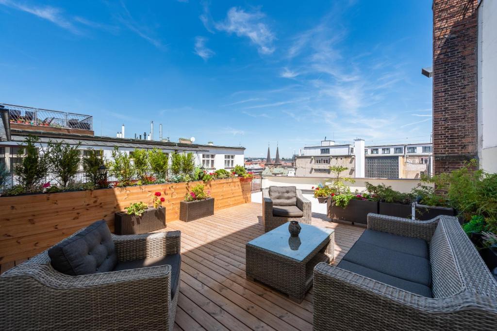 Petrska ctvrt Apartment | Luxury apartment with a balcony and a terrace
