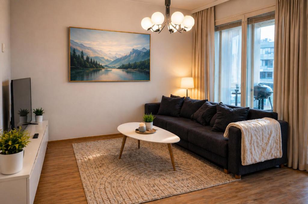 Oulu Apartment | Modern 2BR near OYS hospital, sauna & free parking