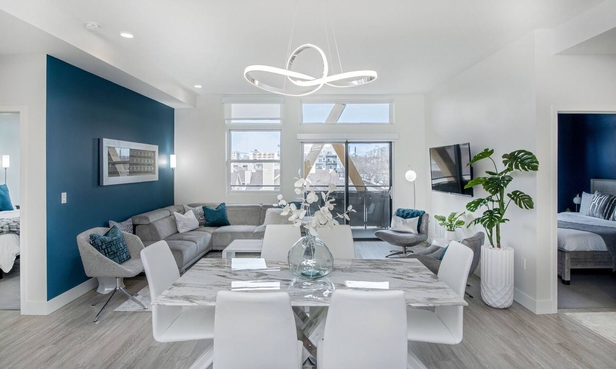 Highland Condo | Modern Contemporary Glam | WFH Desk | Espadín LoHi