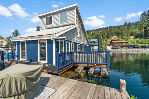 Bayview House | Rare Floating Home Retreat in Bayview With Dock