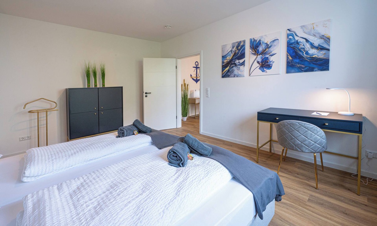 Mitte-Sud Apartment | Skipper's Deck: Modern, near harbor & dike, incl. parking, 2 workstations, wifi
