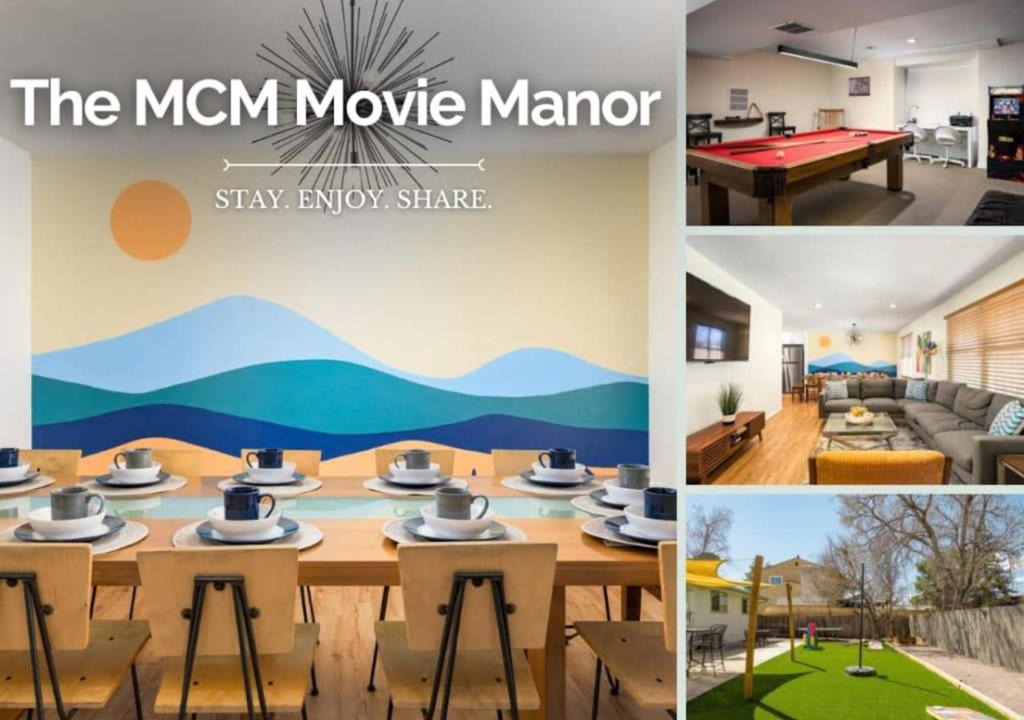 Lamar Heights Area House | The MCM Movie Manor Big Backyard Movie Theater