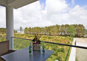 1-room vacation apartment with sea view, 1 bedroom and balcony