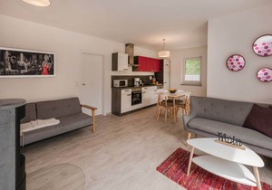 Modern vacation apartment in Heringsdorf with garden - close to the beach and family-friendly