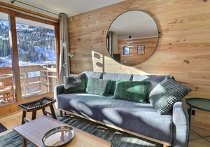 Renovated 2-room cabin apartment, Méribel, pets allowed