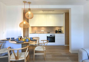 Two separate bedrooms, private sauna and sunny balcony!