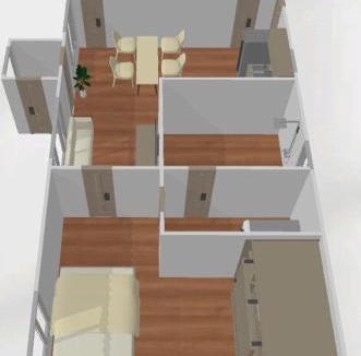 Jeonju Apartment | 촐랑이 네, 독채 방2 침대2 화장실2 한옥마을 10분거리