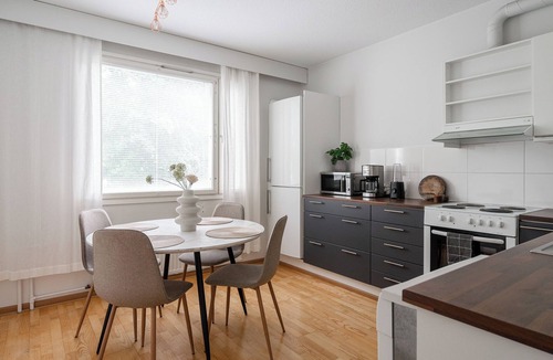 Jyvaskyla Apartment | 1BR Downtown Apartment with Balcony