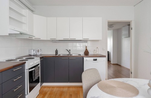 Jyvaskyla Apartment | 1BR Downtown Apartment with Balcony