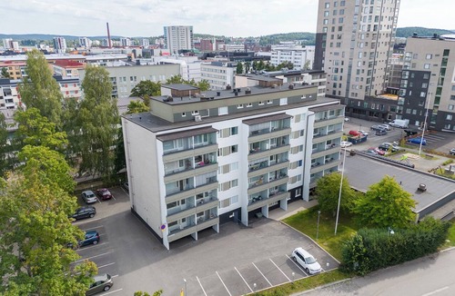 Jyvaskyla Apartment | 1BR Downtown Apartment with Balcony