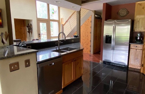Georgetown Ski Chalet | 2/2 Chalet w/Office on the Clear Creek with Views! Balcony Bedroom Suite