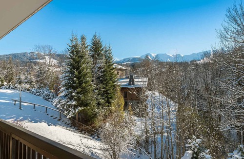 Megeve Apartment | 2-room apartment in Megève, south-facing balcony, near center