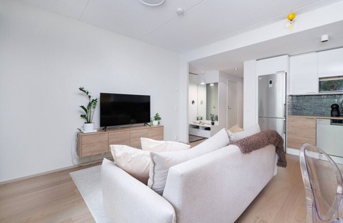 Oulu Apartment | 2BR Downtown Apt – Sauna & Sea Views