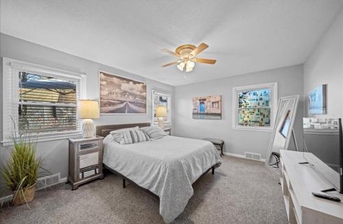 Overland Park House | 3BR Overland Park Home with Patio and Waterfall Pond