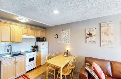 Winter Park Condo | 3rdf-floor condo next to rec center with indoor pool, hot tubs, gym, fireplace