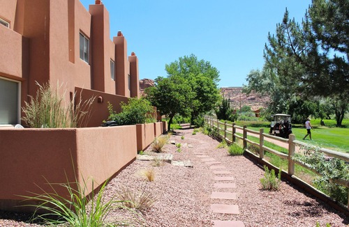 Moab South Valley House | Adobe Dreams ~ 3292, Private hot tub overlooks the golf course, pet friendly!