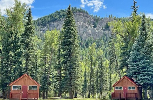 Capulin Cabin | AIYM Camp Riverfront Cabin #1. In the Rio Grande National Forest, Alamosa Canyon