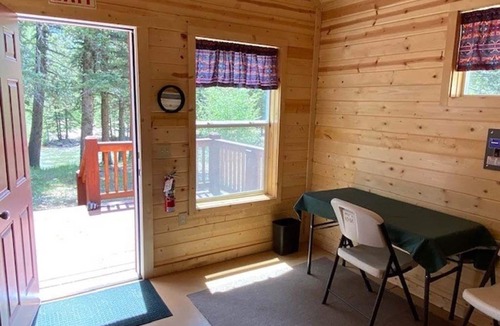 Capulin Cabin | AIYM Camp Riverfront Duplex Cabin, Alamosa Canyon!