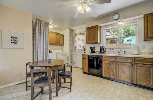 Central Colorado Springs House | Alder Row! Private Patio w Fire Pit & Workspaces