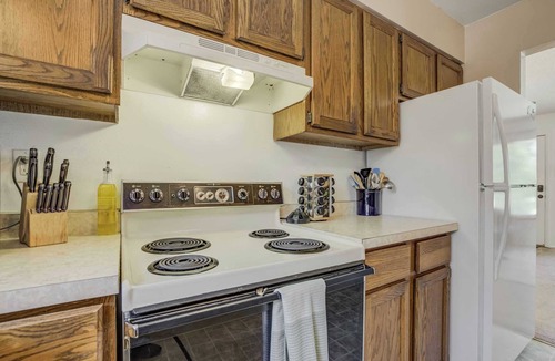 Central Colorado Springs House | Alder Row! Private Patio w Fire Pit & Workspaces