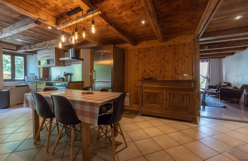 Saint-Gervais-les-Bains Apartment | Apartment 'Ferme de Faustine 2' with Mountain View, Shared Pool and Wi-Fi