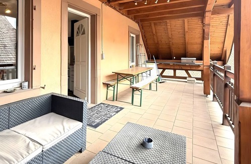 Stotzheim Apartment | Apartment “Résidence Du Muhlbach” with Private Terrace, Balcony, and Wi-Fi