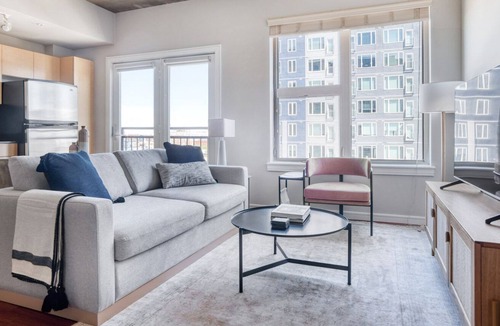 Ballpark Apartment | Beautiful LoDo 1BR w/ W/D, Roof & BBQ, nr 16th St Mall, by Blueground