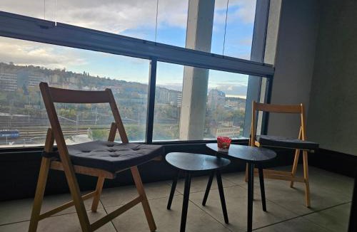 Prague 9 Apartment | Centre Design Suite O2 Arena - Parking - large glass balcony - big TV - Coffee, 24-7 Self Check-in