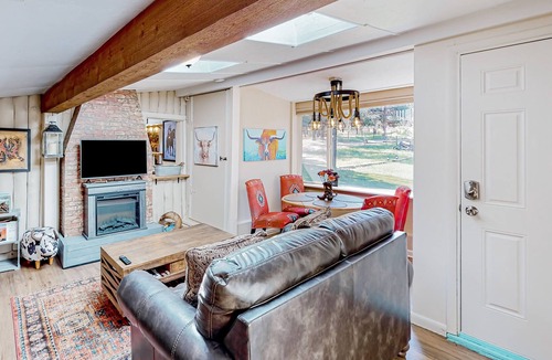Colorado Springs Cabin | Charming home on 14 acres near town with patios, fire table, & 3 fireplaces