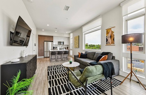 Highland Condo | Chilltop Lounge | 1BR LoHi Loft | Garage | Patio + Dog-Friendly
