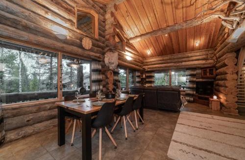 Rukatunturi Villa | Cozy 4BR Cabin Next To Ski Slopes | Villa Mörri