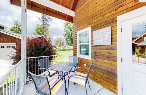 Dover Bay House | Cute, dog-friendly cabin with a large patio & fireplace - walk to river beach