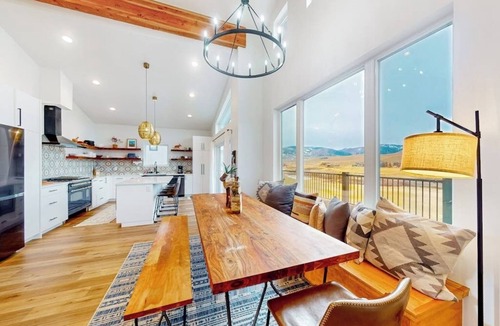 Grand Elk Ranch House | Dog-friendly golf course-front home with mtn & ski views, fireplace, & balconies