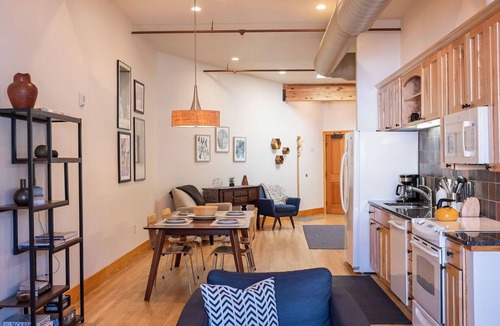 Estes Park Condo | Downtown Luxury Loft- Enjoy the Mountains in the Heart of Downtown Estes Park