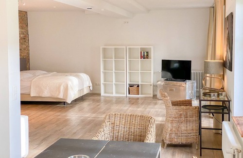 Rangsdorf Apartment | Exclusive loft apartment in the SEEBADHOF®: modern living with a private terrace