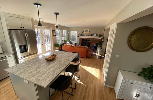 Four Mile Creek House | Family friendly home with back door access to bike trails. Parks nearby!