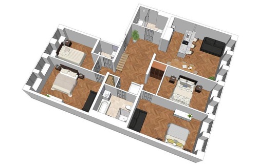 Ludwigsvorstadt-Kliniken Apartment | Flatista Homes - Central Station - 4 BR
