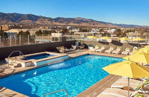 Central Boulder Condo | Gorgeous 2 Bedroom Monthly Rental at Upscale Peloton West! Rooftop Pool!