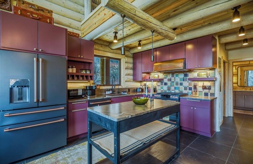 San Juan River Village House | Hot Tub River Front Log Cabin