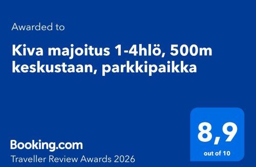 Oulu Apartment | Kiva majoitus 1-4hlö, 500m keskustaan, parkkipaikka