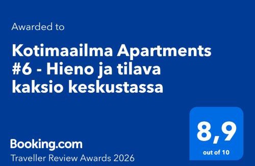 Seinajoki Apartment | Kotimaailma Apartments #6 - Hieno ja tilava kaksio keskustassa