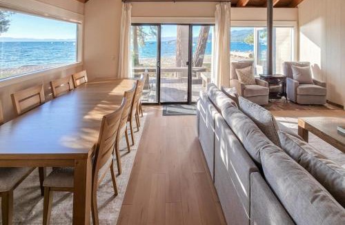 South Lake Tahoe House | Lakefront Townhome w Private Hot Tub 270 Views - Sleeps 12
