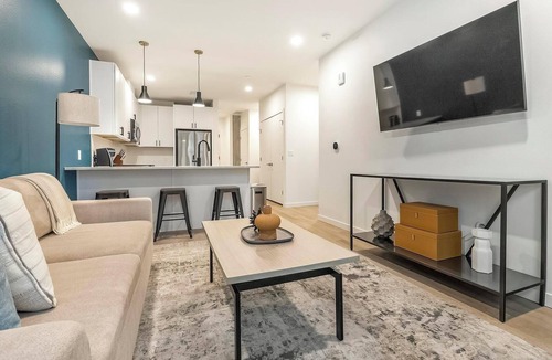 Civic Center Apartment | Landing | Stylish 1BD, Gym, Rooftop Lounge