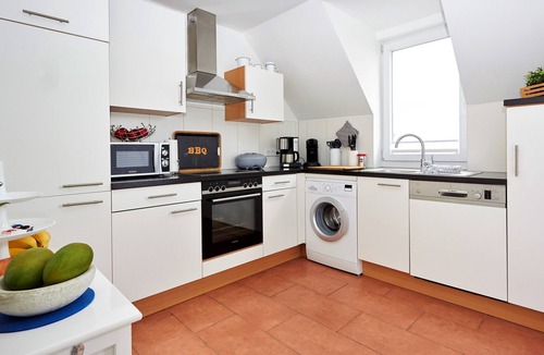Grossenbrode Apartment | Large penthouse with sea view | playroom | sauna | guest WC | XL beach chair