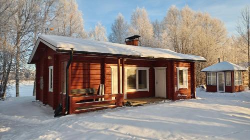 Sonka Other | Log cabin on the banks of Ounasjoki River
